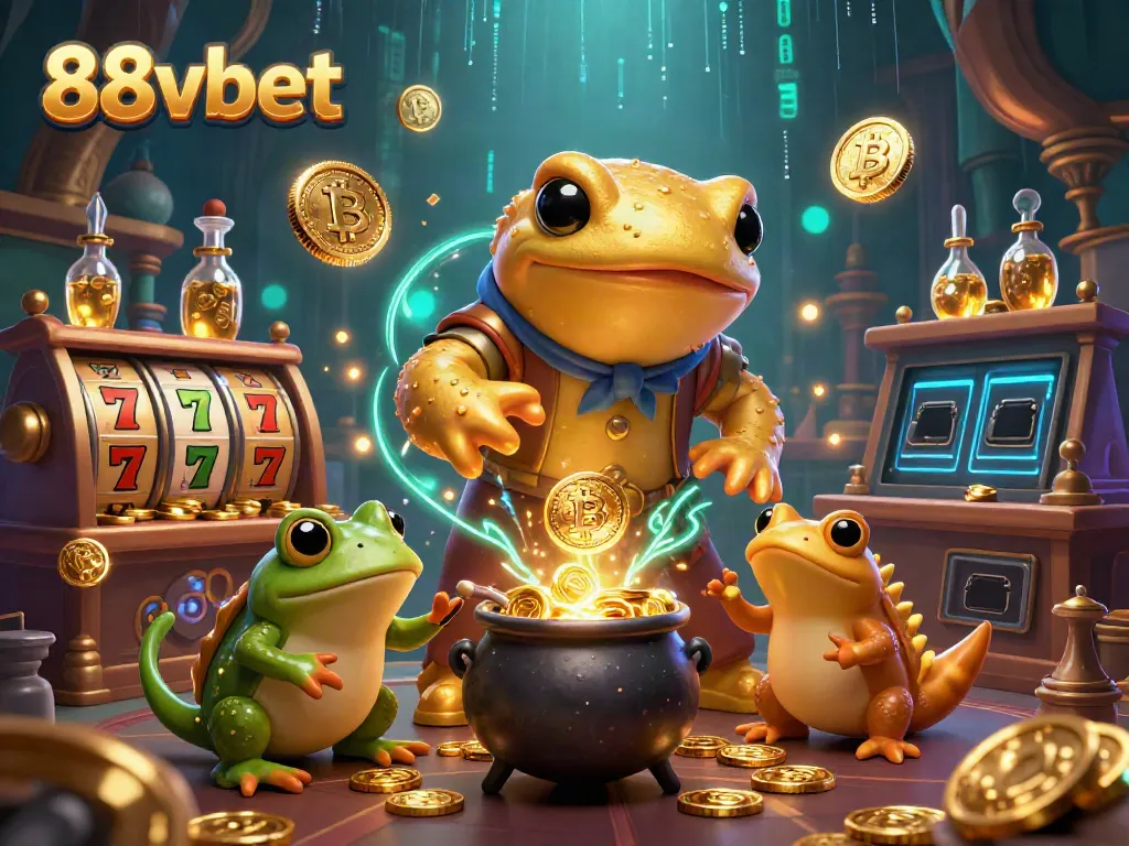 88vbet ignites excitement with its alchemist scene showing a giant salamander creating wealth amidst vibrant gold rewards.