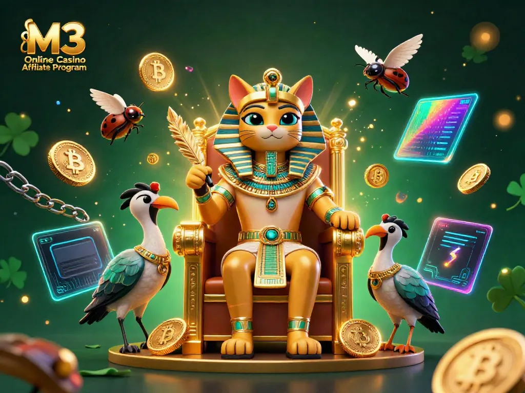 Experience the thrilling M3 Online Casino Affiliate Program with vibrant visuals and engaging elements from the casino world.