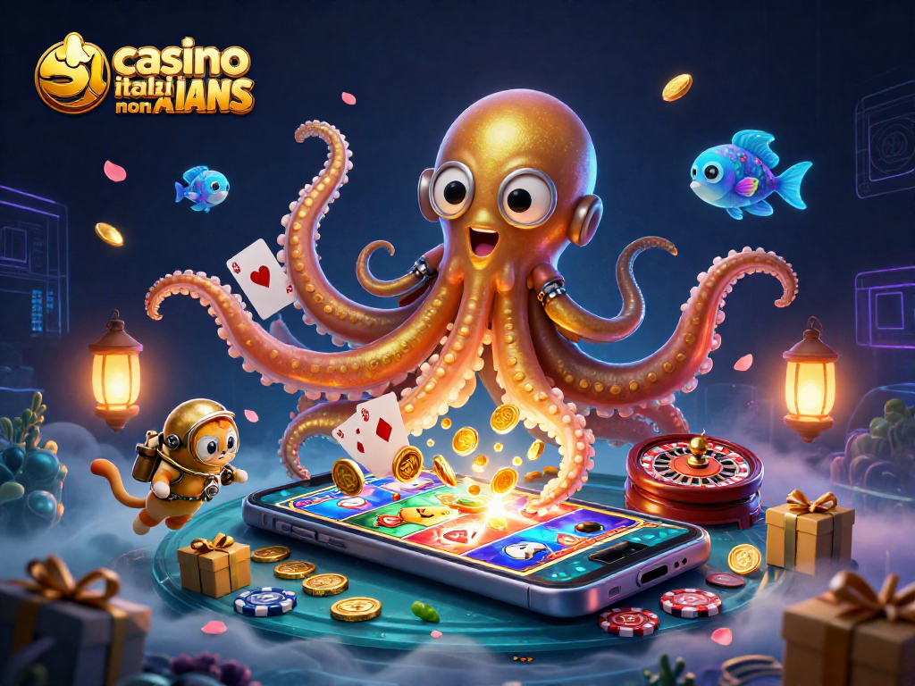 Gioca nei casino italiani non AAMS con elementi di slot e un kraken misterioso.