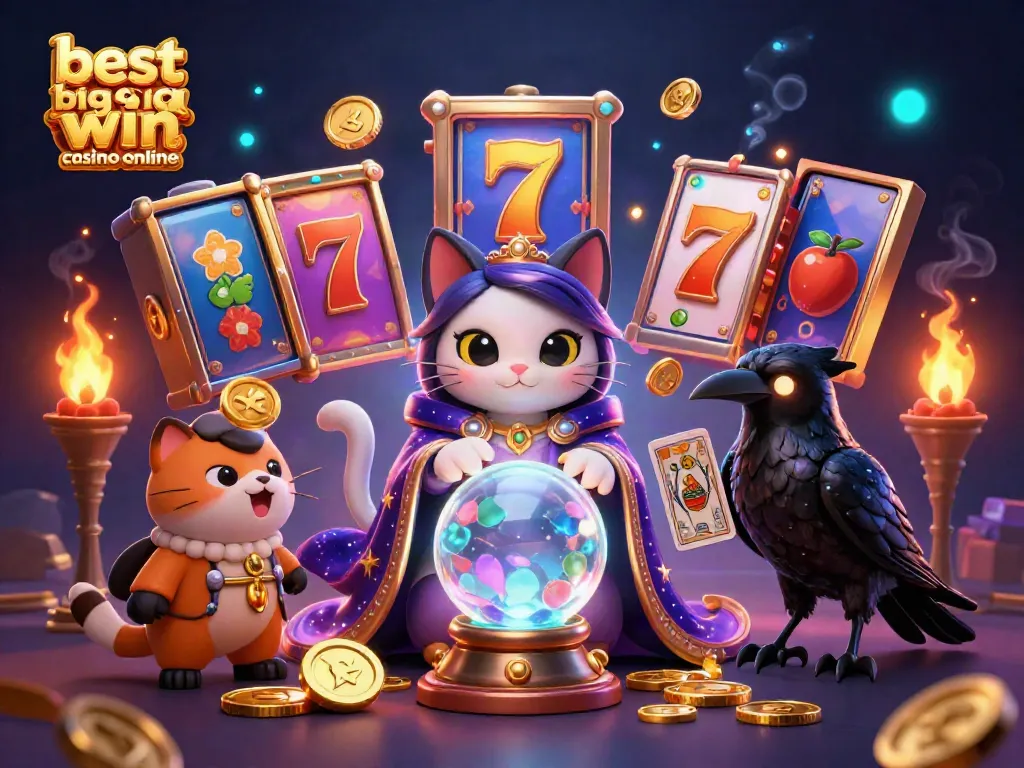 Experience thrilling spins at the best big win casino online with vibrant slot reels and lucky symbols.